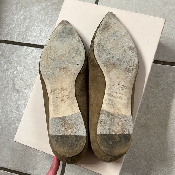 Jimmy Choo suede leopard flats 38 - Picture 2 of 8